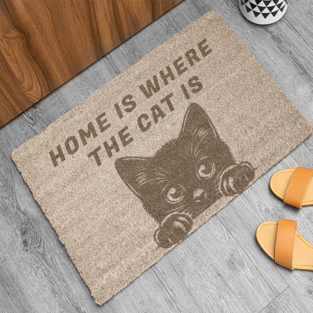 Black Cat Fiber Doormat (Creator Uploaded)
