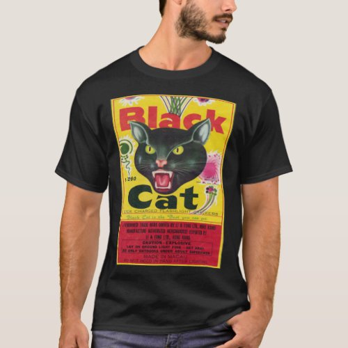 Black Cat Firecrackers  Classic T_Shirt