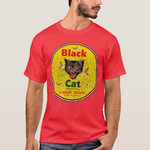 Black Cat firecrackers  T_Shirt