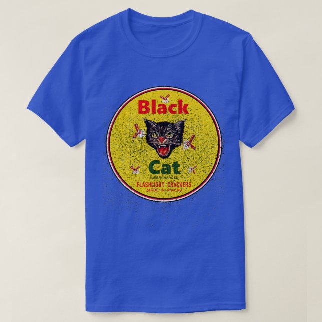 Black Cat firecrackers  T-Shirt (Design Front)