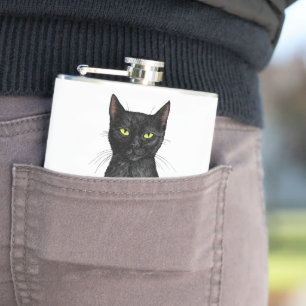 Black cat flask