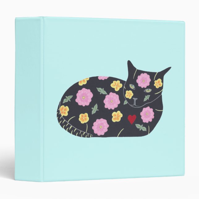 Black Cat Flowers Plants Cats Can Eat Binders (Front/Spine)