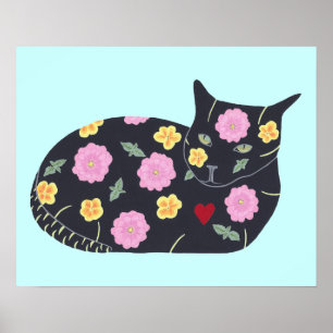 Black Cat Flowers Plants Cats Can Eat Posters