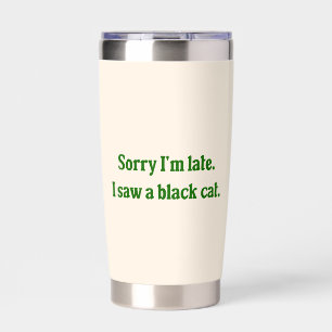 Black Cat Funny Insulated Tumbler