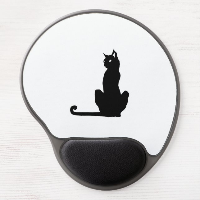 Black Cat Gel Mousepad (Front)