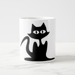 BLACK CAT GIANT COFFEE MUG