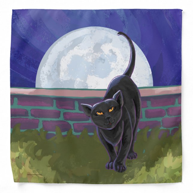 Black Cat Gifts & Accessories Bandana (Front)