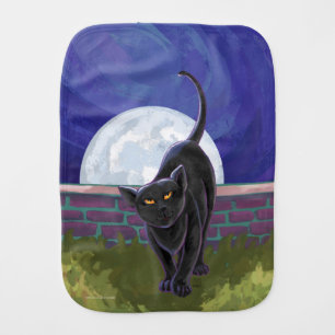 Black Cat Gifts & Accessories Burp Cloth