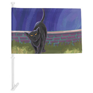 Black Cat Gifts & Accessories Car Flag
