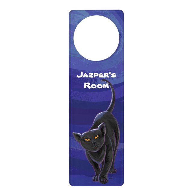 Black Cat Gifts & Accessories Door Hanger (Front)