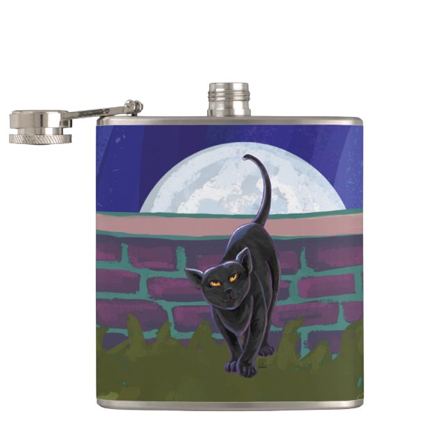 Black Cat Gifts & Accessories Flask (Opened)