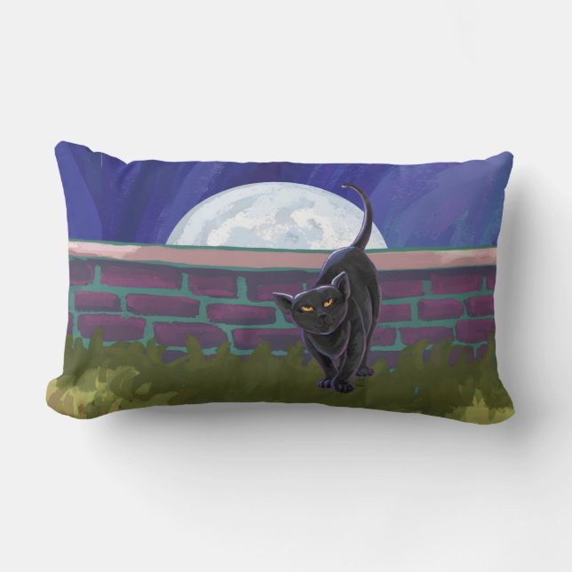 Black Cat Gifts & Accessories Lumbar Pillow (Front)