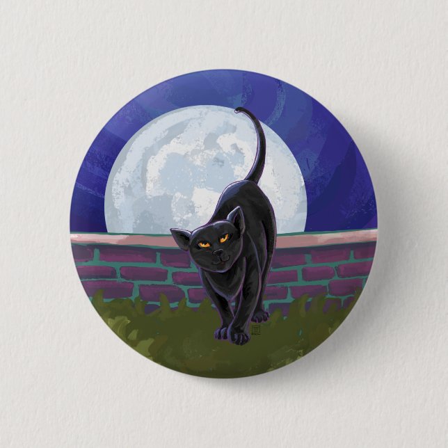 Black Cat Gifts & Accessories Pinback Button (Front)