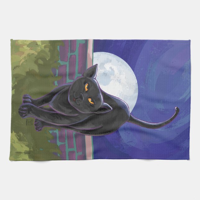 Black Cat Gifts & Accessories Towel (Horizontal)