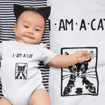 Black Cat Gifts Baby Bodysuit by samack at Zazzle