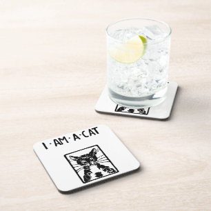 Black Cat Gifts Beverage Coaster