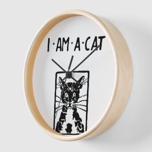 Black Cat Gifts Clock
