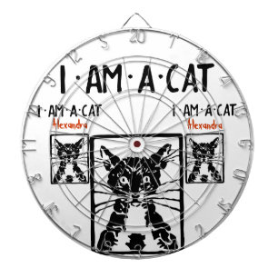 Black Cat Gifts Dartboard With Darts