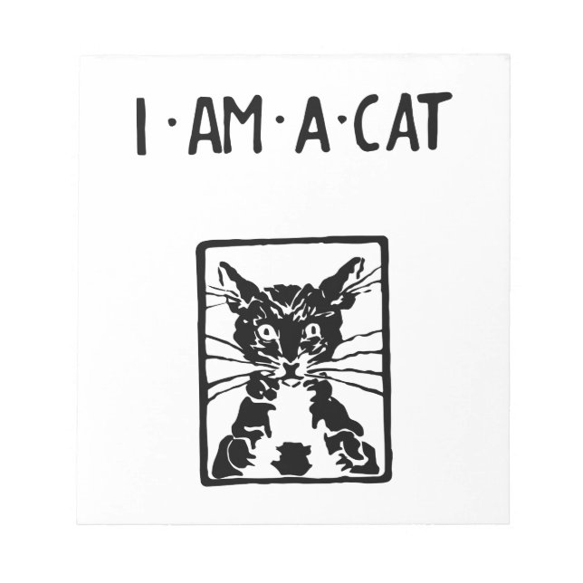 Black Cat Gifts Notepad (Front)