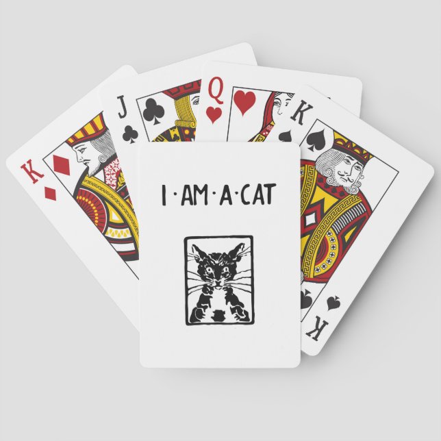 Black Cat Gifts Poker Cards (Back)
