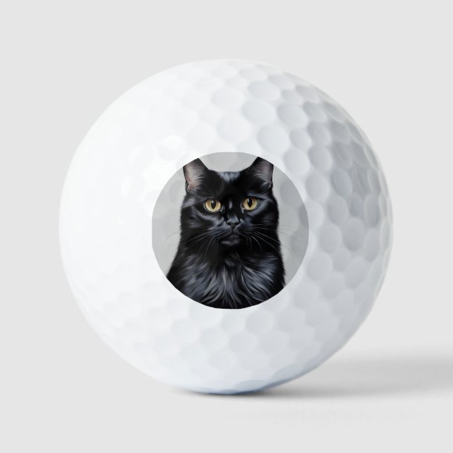 Black Cat Golf Balls (Front)