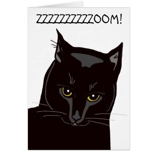 Black Cat Gotcha Day Card