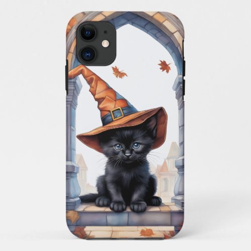 Black Cat Halloween 2023 iPhone 11 Case