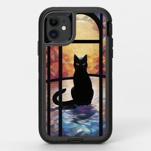 Black Cat Halloween 2023 OtterBox Defender iPhone 11 Case