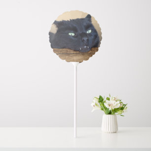 Black Cat Halloween Balloon