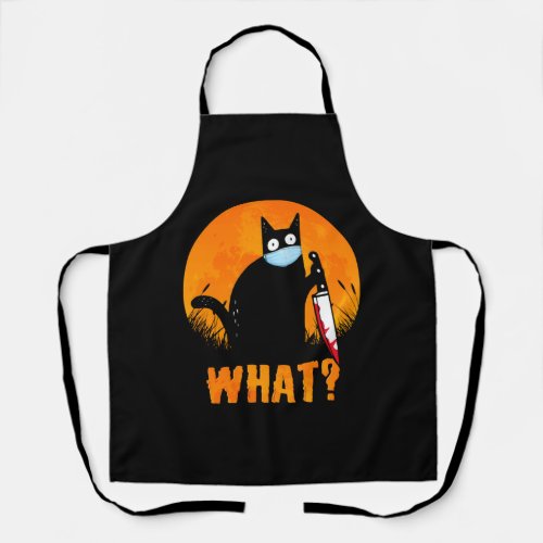 Black Cat Halloween Black Cat Halloween _ Apron