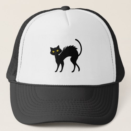 Black Cat Halloween _ Black Cats T_Shirt Trucker Hat