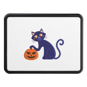 Black Cat Halloween Character Hitch Cover