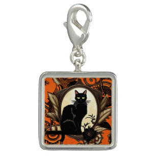 Black cat Halloween  Charm