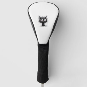 Black Cat Halloween Costume Party Funny Scary Cat  Golf Head Cover