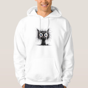 Black Cat Halloween Costume Party Funny Scary Cat Hoodie
