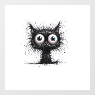 Black Cat Halloween Costume Party Funny Scary Cat  Wall Decal