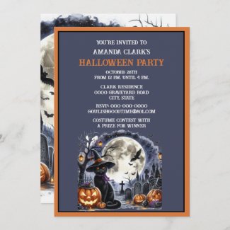 Black Cat Halloween Costume Party 