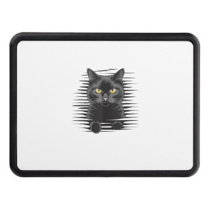 Black Cat Halloween Costume Spooky Kitty Cat Kitte Hitch Cover