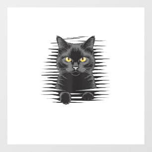 Black Cat Halloween Costume Spooky Kitty Cat Kitte Wall Decal