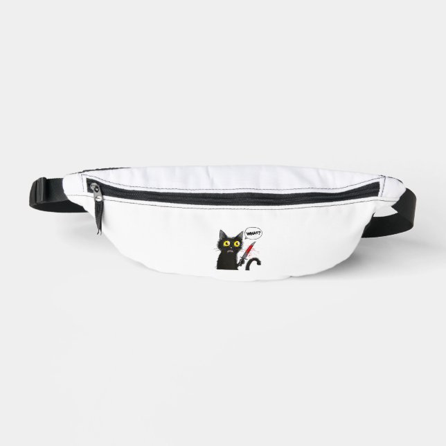 Black Cat Halloween Costume What Funny Cat Lover  Fanny Pack (Front)