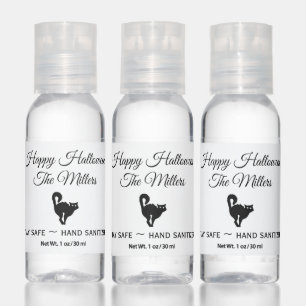 Black Cat Halloween Hand Sanitizer