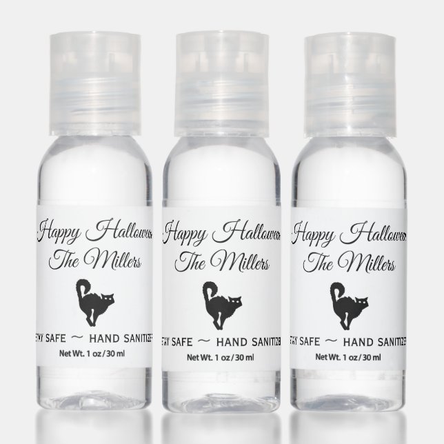 Black Cat Halloween Hand Sanitizer (Set)