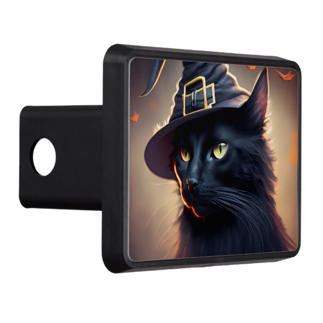 Black Cat Halloween Hitch Cover (Right)