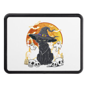 Black Cat Halloween Hitch Cover