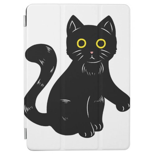 Black cat Halloween kids T_Shirt iPad Air Cover