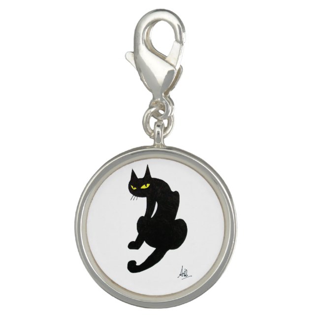 BLACK CAT HALLOWEEN PARTY CHARM (Front)