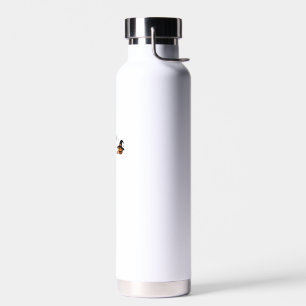 Black Cat Halloween Pumpkin Boo Ghost Witch Spooky Water Bottle