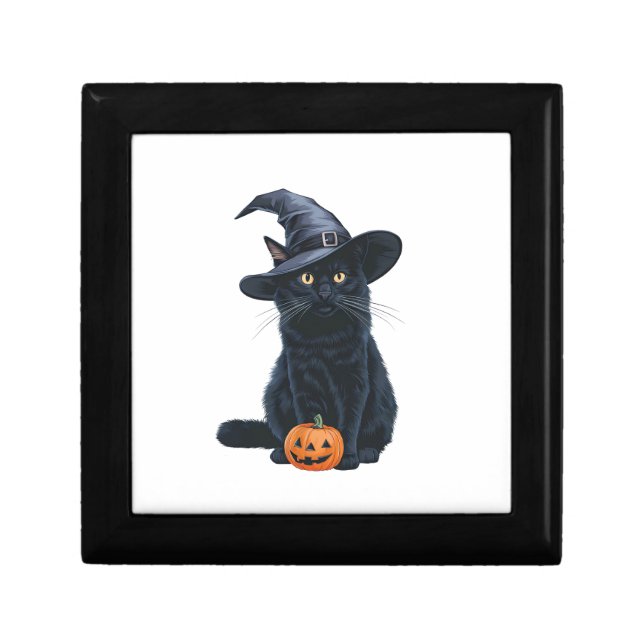 Black Cat Halloween Pumpkin Costume For Women Men  Gift Box (Front)