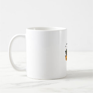 Black Cat Halloween Pumpkin Spooky Night  Coffee Mug
