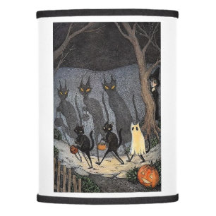 Black cat halloween T-Shirt Lamp Shade